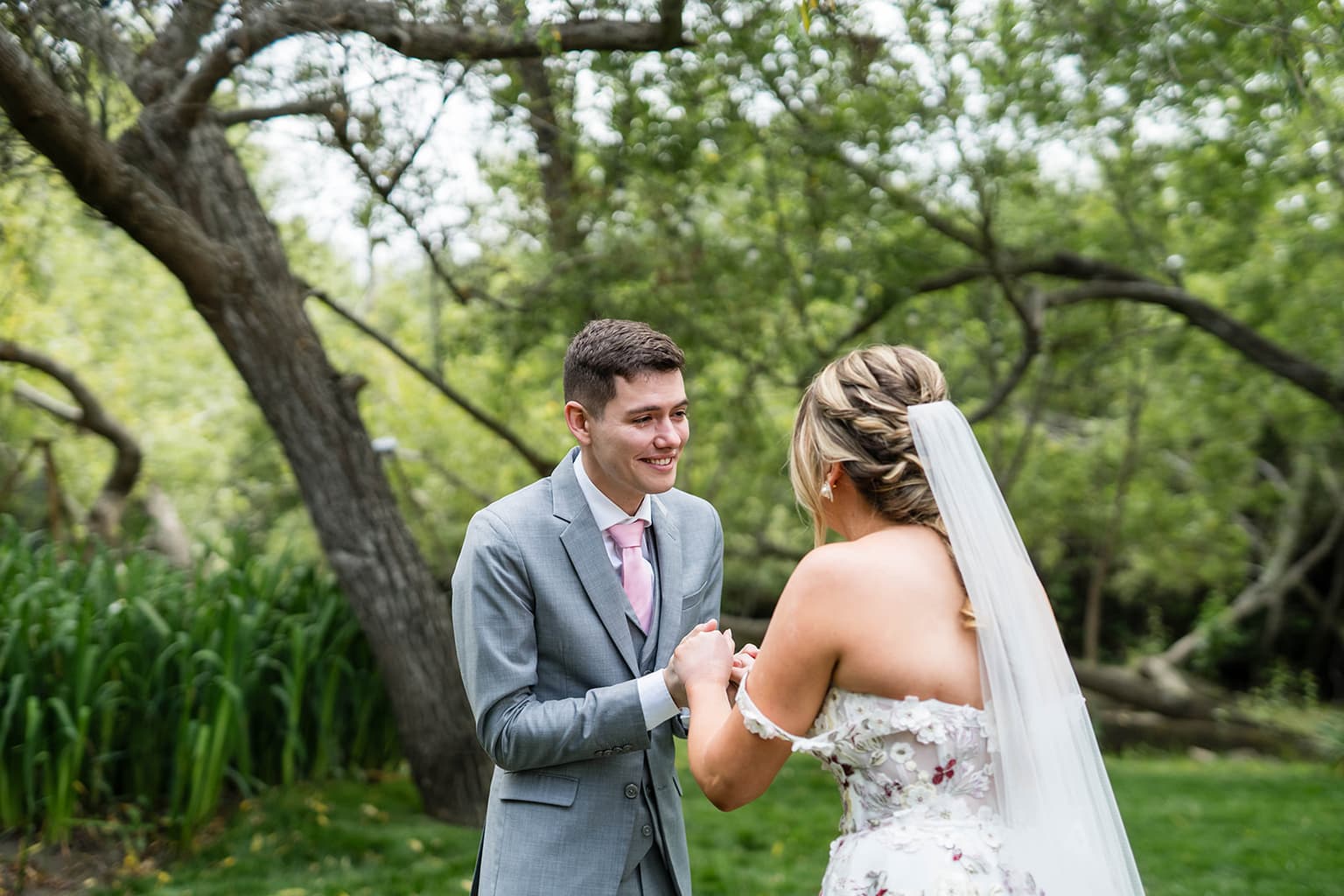 Wine country micro wedding ceremony