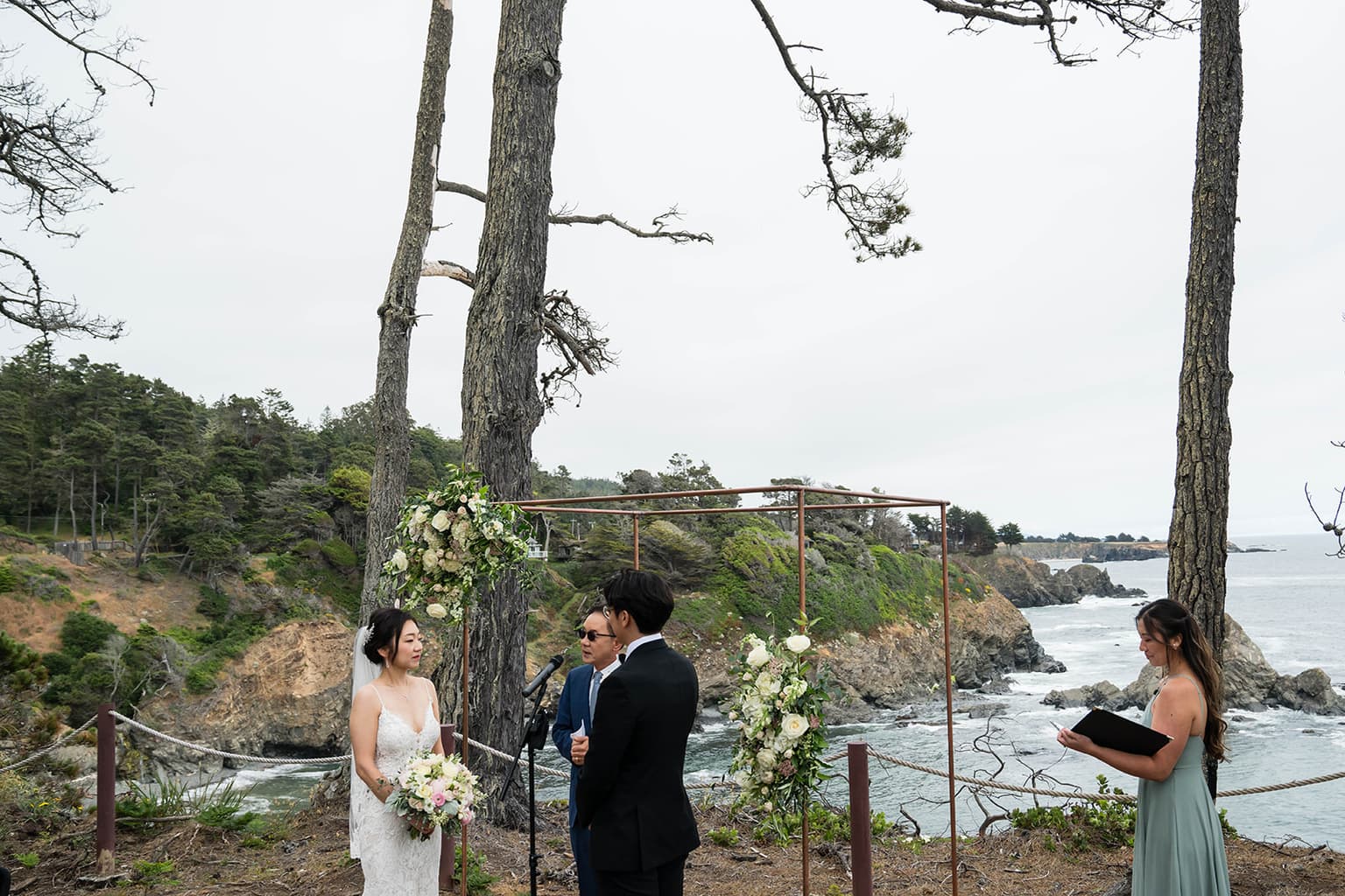 Mendocino coastal elopement
