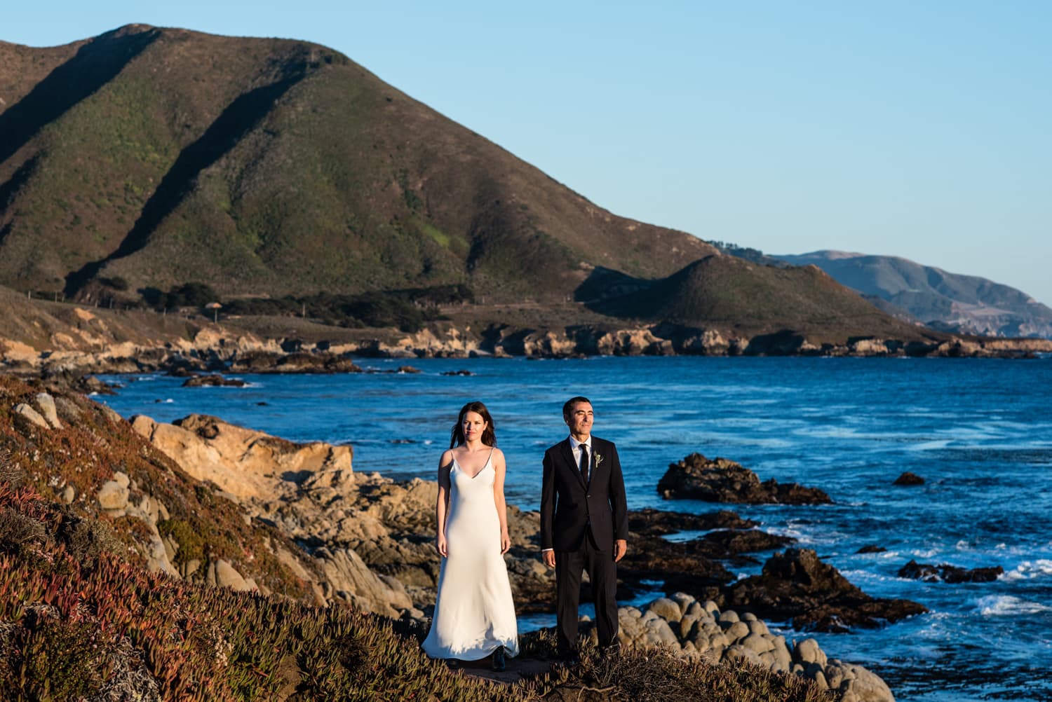 Dramatic cliffside elopement on the Big Sur coast