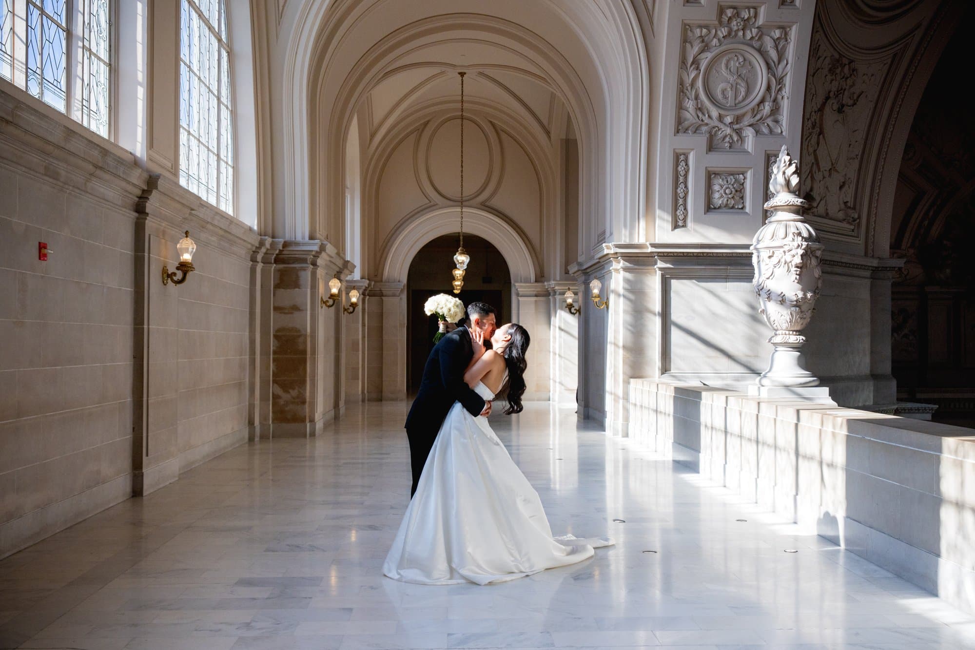 fall city hall micro wedding, Bianca & Erick at San Francisco City Hall