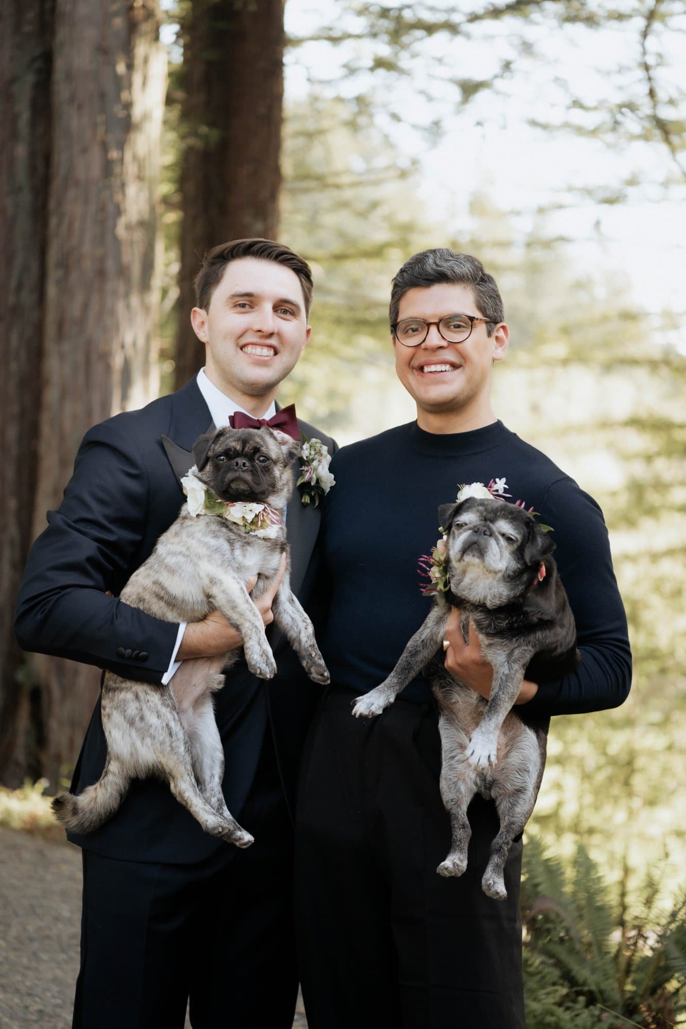 A real couple at their California queer micro wedding by Our Little Wedding