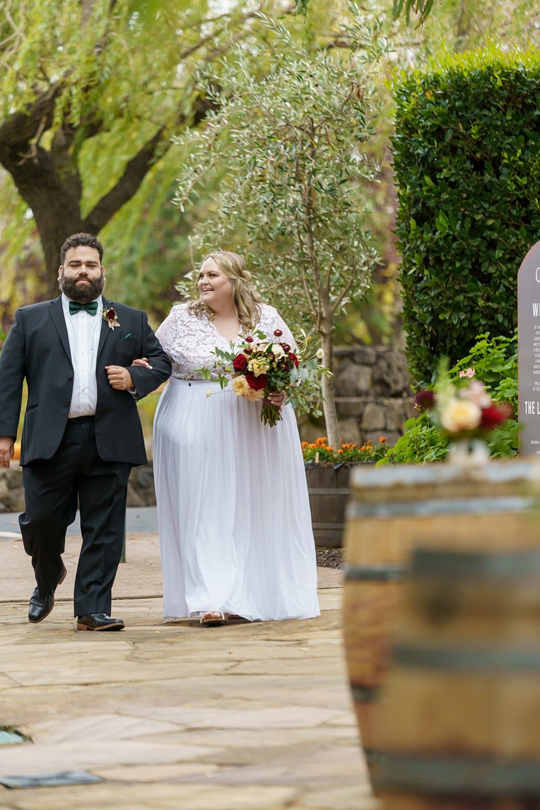 Elisa & Frank at their Sonoma micro wedding