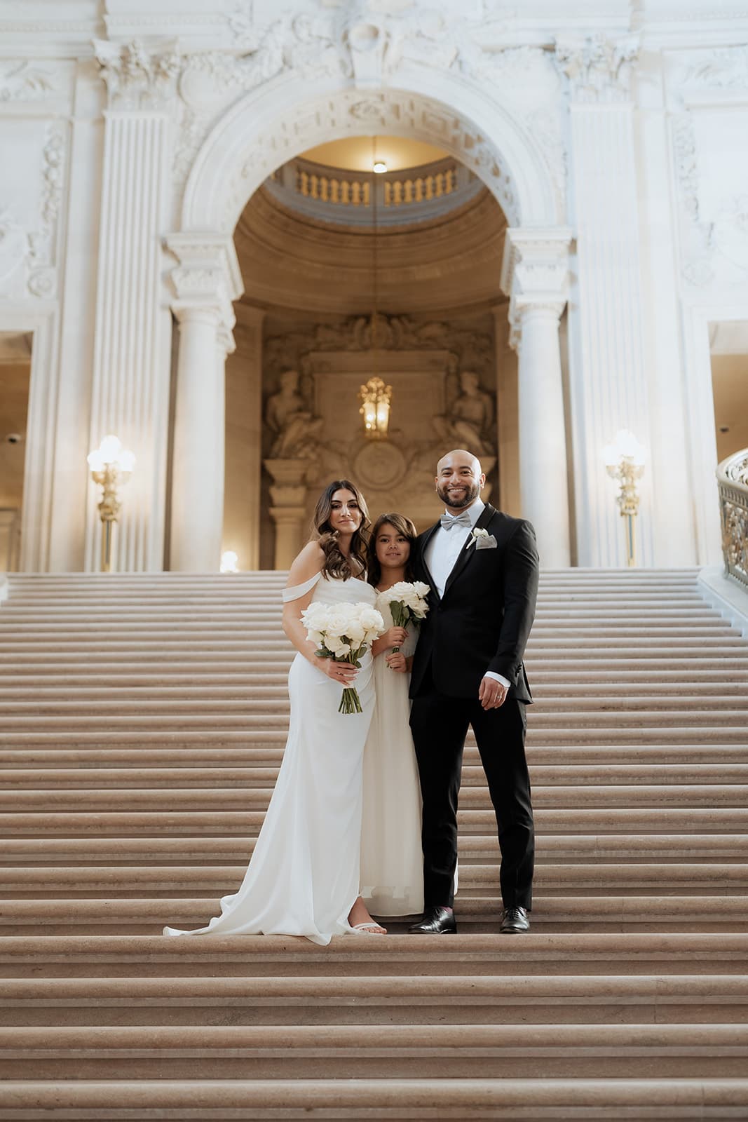 San Francisco City Hall wedding portrait