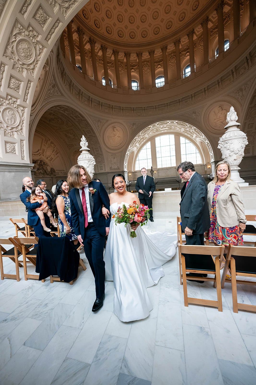 San Francisco City Hall wedding portrait