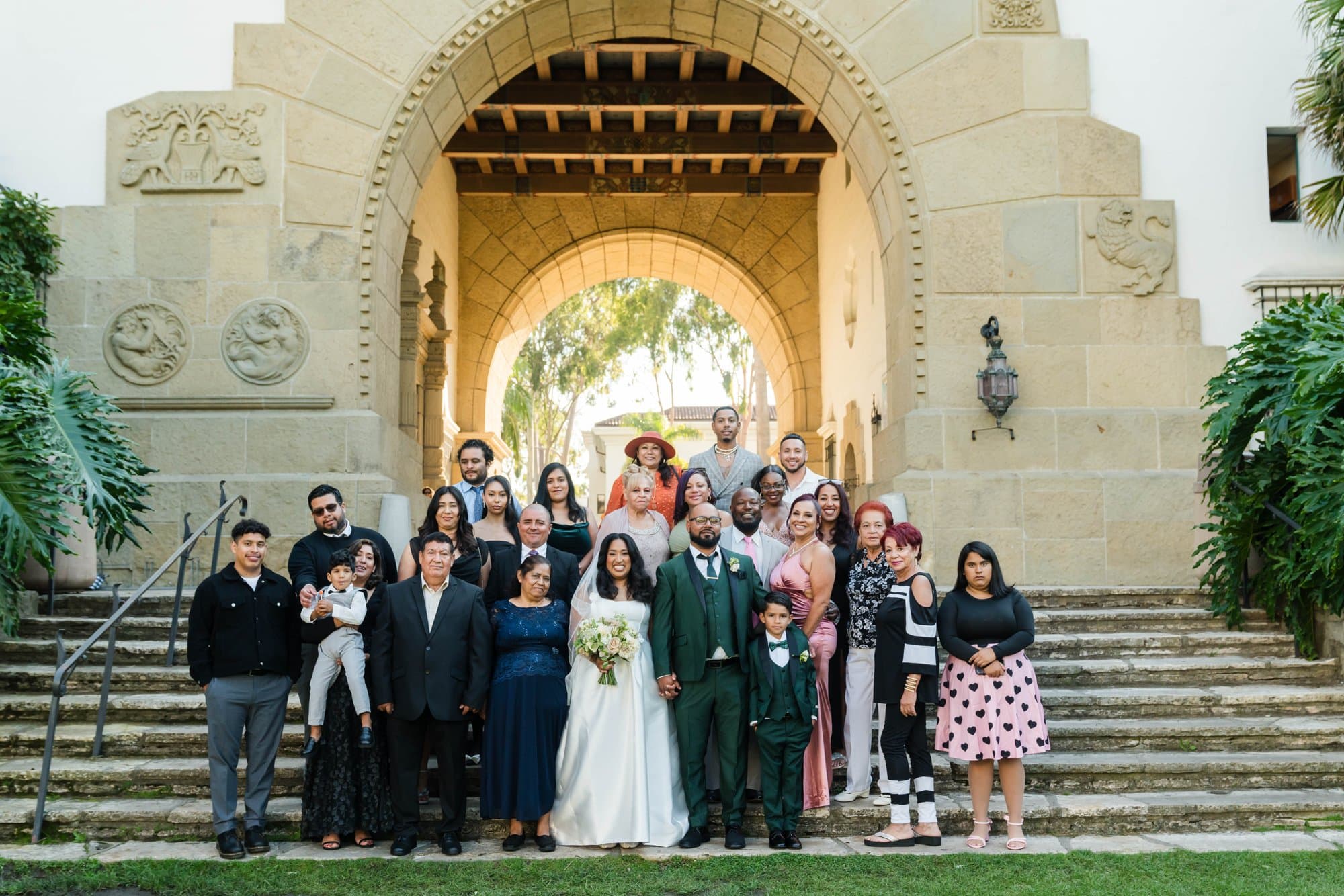 classic santa barbara courthouse micro wedding, Jennifer & Dominick at Santa Barbara County Courthouse