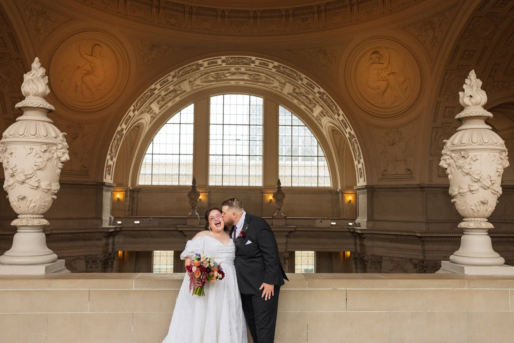 city hall elopement with a live cellist (7 guests), Kaylee & Sam at San Francisco City Hall