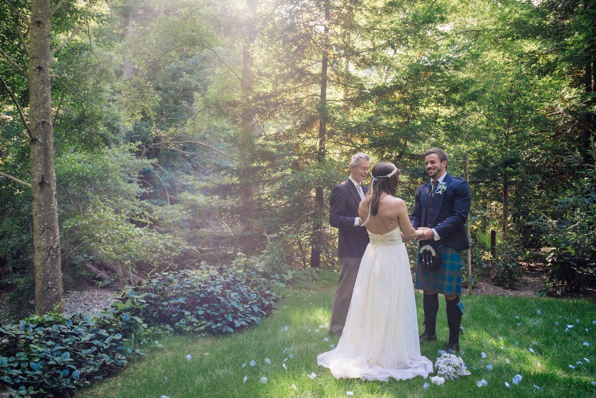 A real micro wedding at Seymour Marine Discovery Center