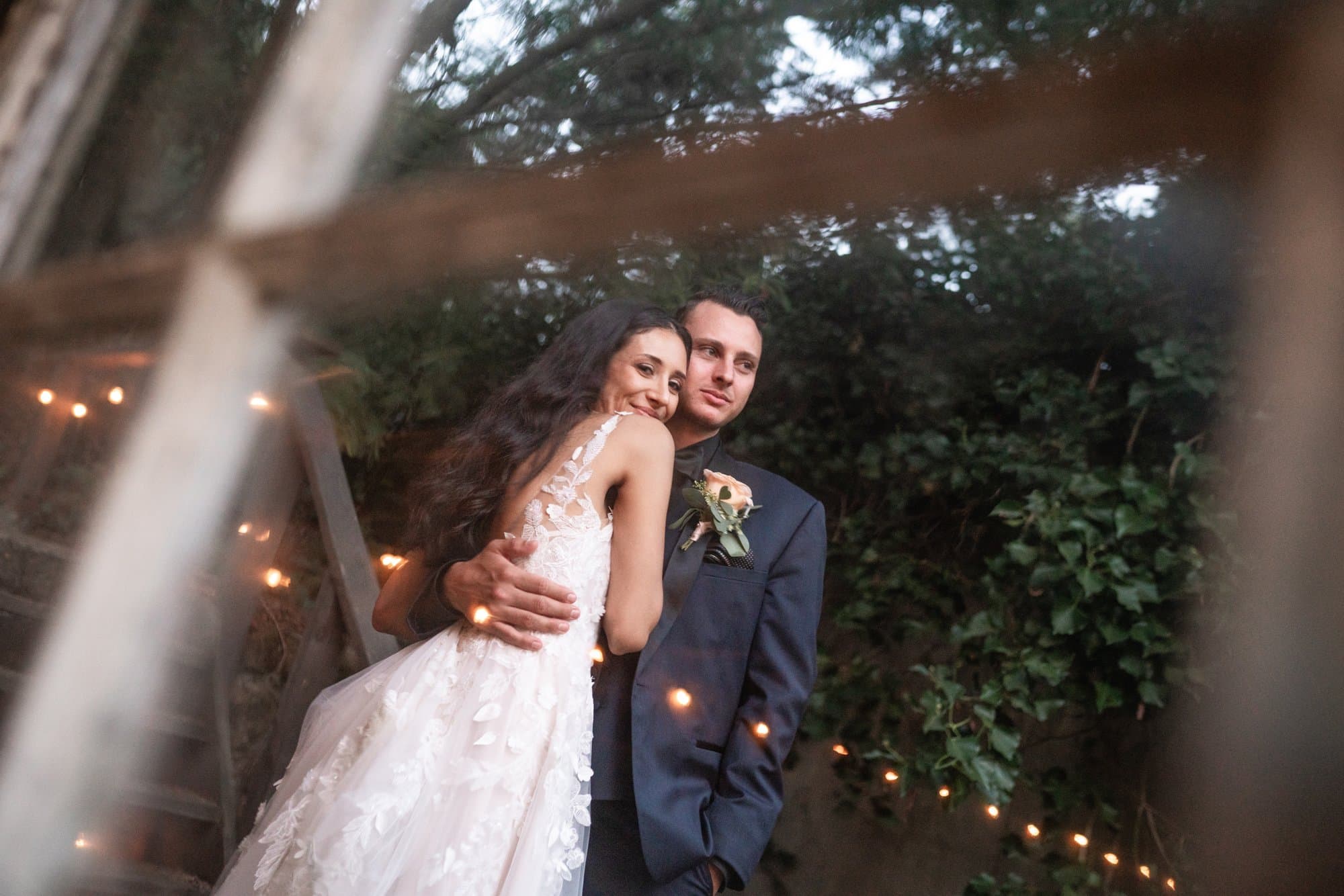 full weekend at sand rock farm — guests on-site (37, arch, DJ), Natalie & Chris at Sand Rock Farm
