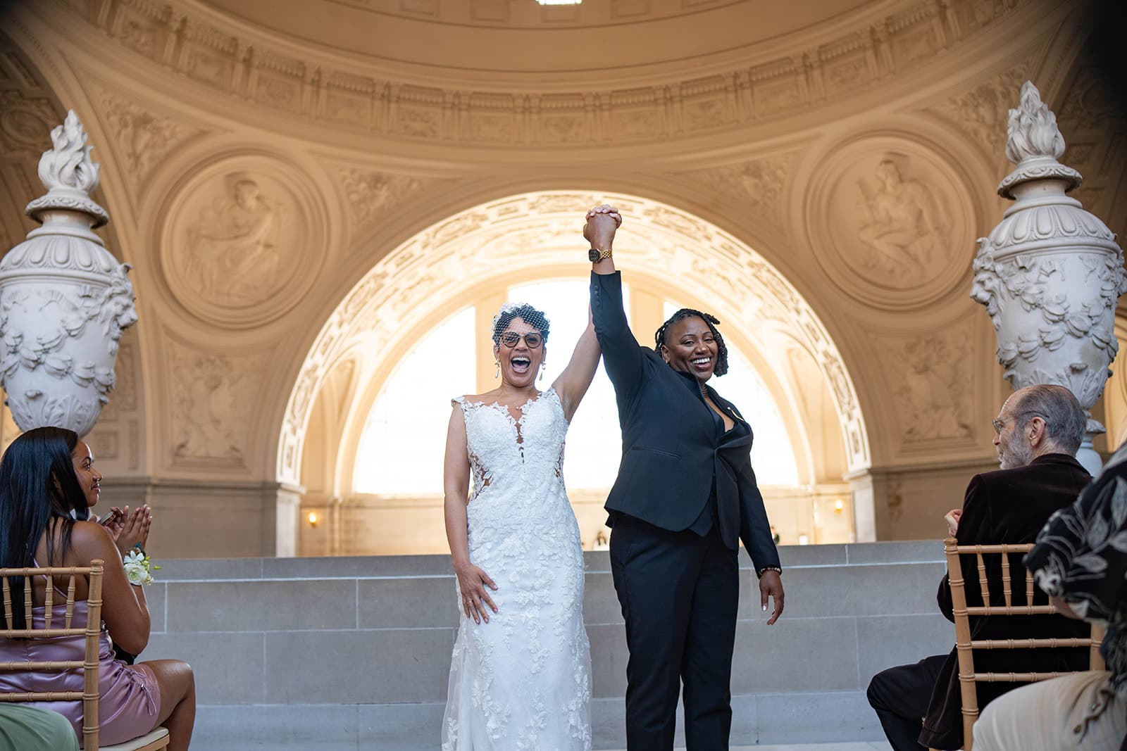 A real California queer micro wedding by Our Little Wedding — Naya & Kenyona