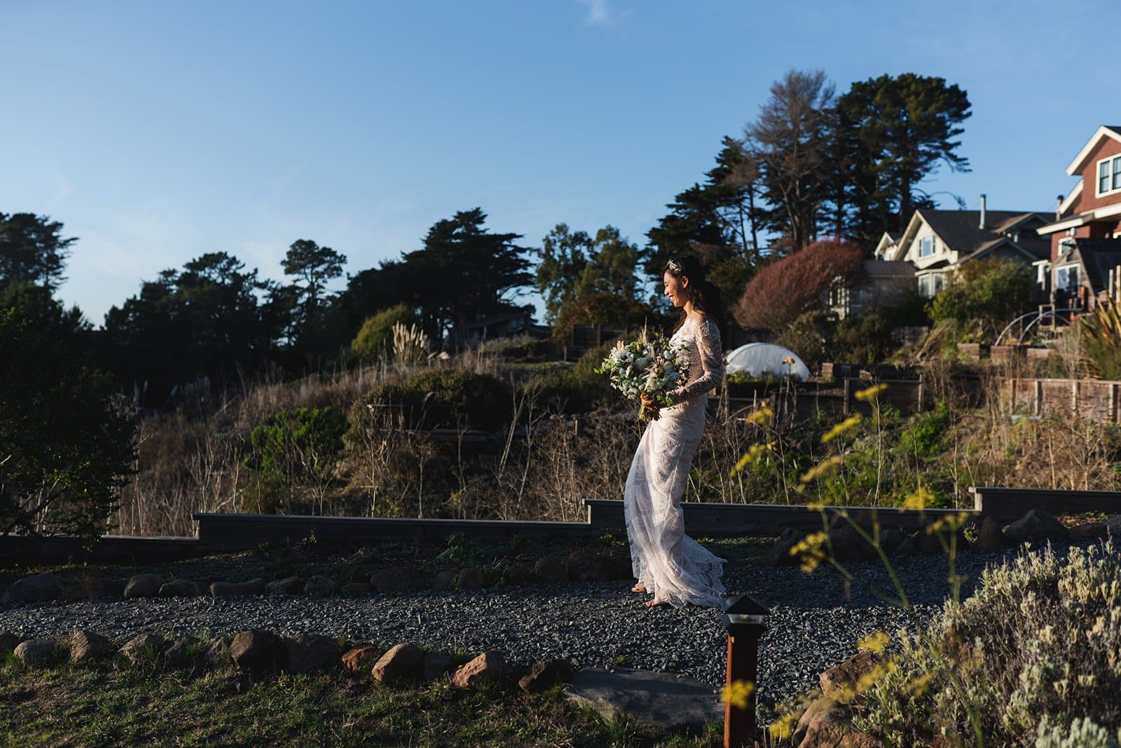 luxury lodge elopement, carmel valley, Patricia & Rafael at Harbor House Inn