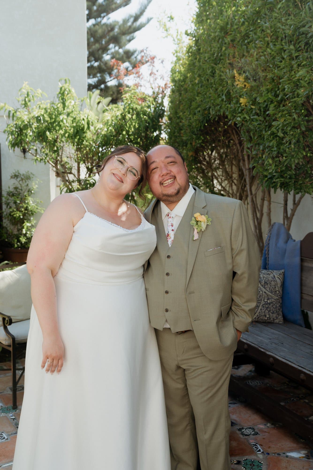 Rachel & Brian at their Southern California micro wedding