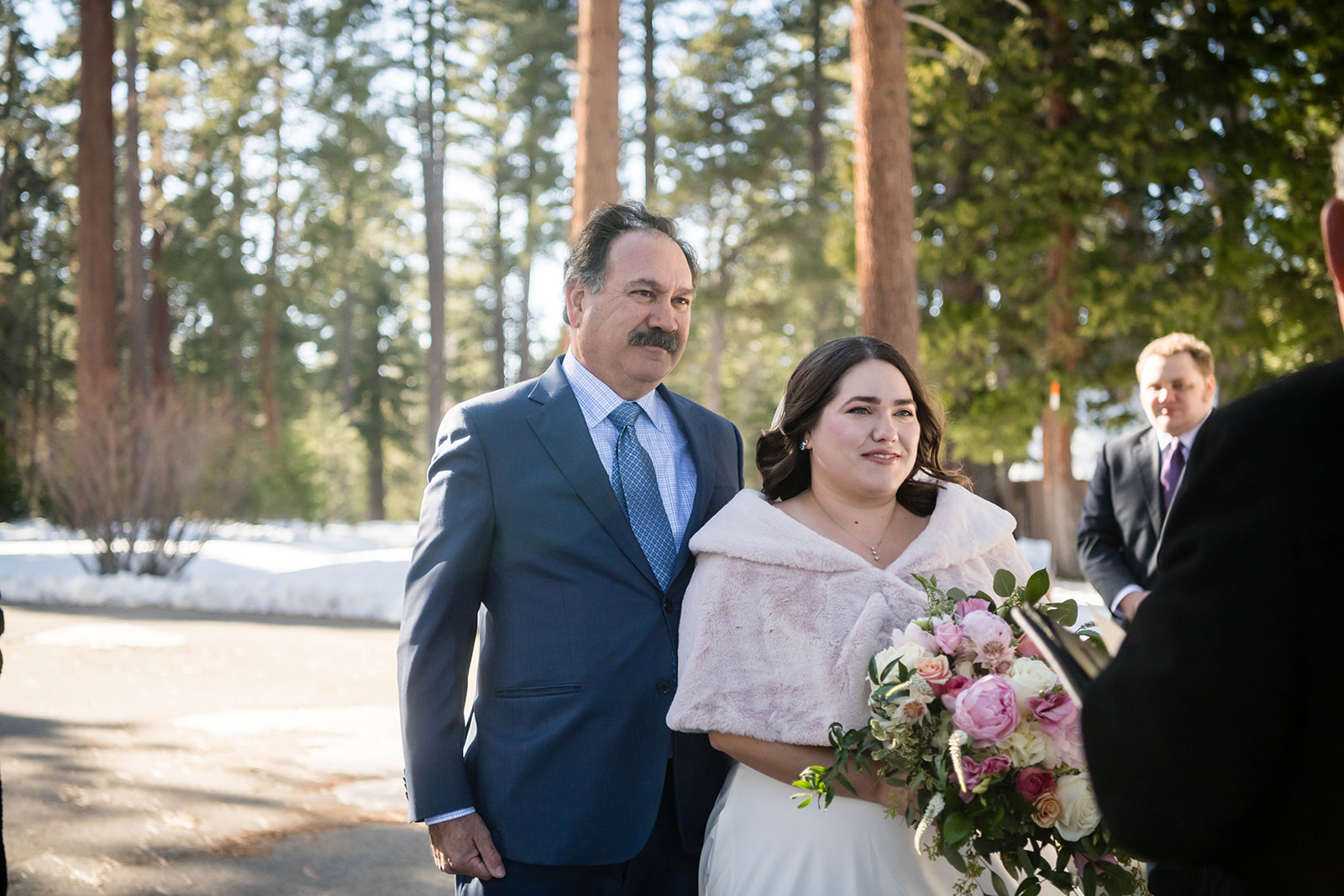 Lake Tahoe micro wedding ceremony